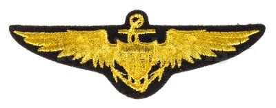 Ecusson pilote dans la Navy.