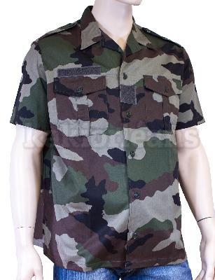 Chemisette outre-mer camouflé CE Réglementaire armée française.