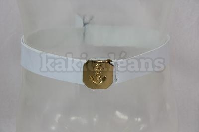Ceinturon de la MARINE Française en PVC blanc