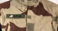 Lot 3 bandes patro - fond tissu- drapeau USA