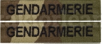 Lot de 2 bandes patronymiques sur fond camo Centre Europe