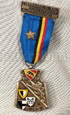 Médaille Insigne Suisse  Paul Kramer Neuchatel 1978