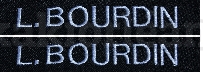 Lot de 2 Bandes Patronymiques sur fond tissu noir