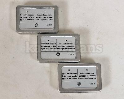 Lot de 3 boîtes d'épingles de sûreté et agrafes à pansement - Suisse