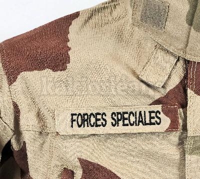 Bande patro - fond tissu désert - FORCES SPECIALES