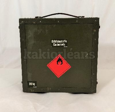 Caisse pour mélange carburant et huile - original armée suisse