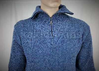 Pull camionneur uni 70 % acrylique, 20 % laine, 10 % autre fibres - 3 coloris