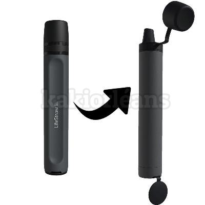 Paille filtre à eau Personal Peak Series Lifestraw noire