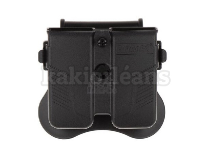 Amomax Universal Double Magazine Pouch Black