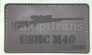 Stickers effet patch velcro USMC M40