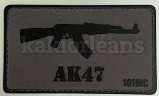 Stickers effet patch velcro AK47