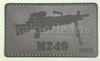 Stickers effet patch velcro M249