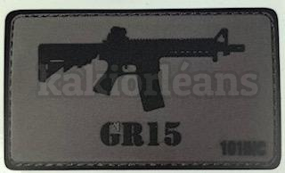 Stickers effet patch velcro GR15