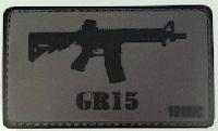 Stickers effet patch velcro GR15