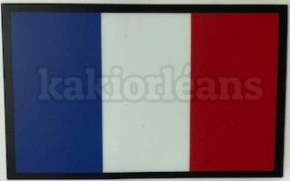 Autocollant drapeau français