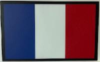 Autocollant drapeau français