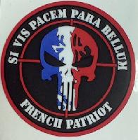 Autoclant Punisher rond FRENCH PATRIOTE