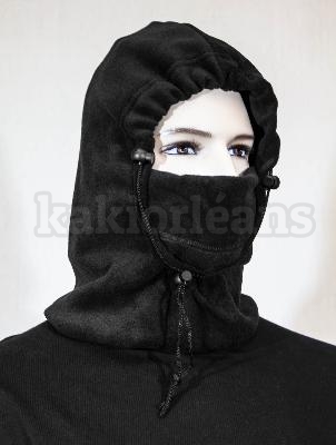 Cagoule canadienne en polaire noir